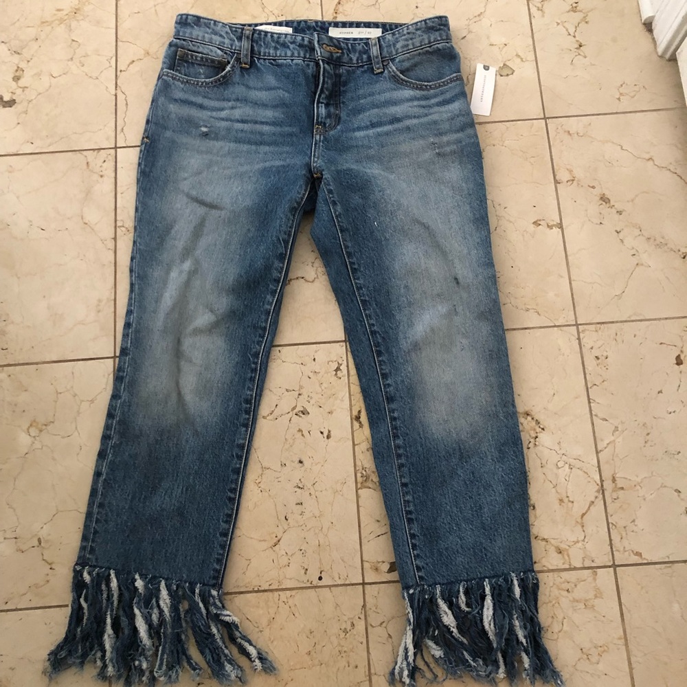 Anthropologie PILCRO and the Letterpress fringe hem jeans - Picture 2 of 10